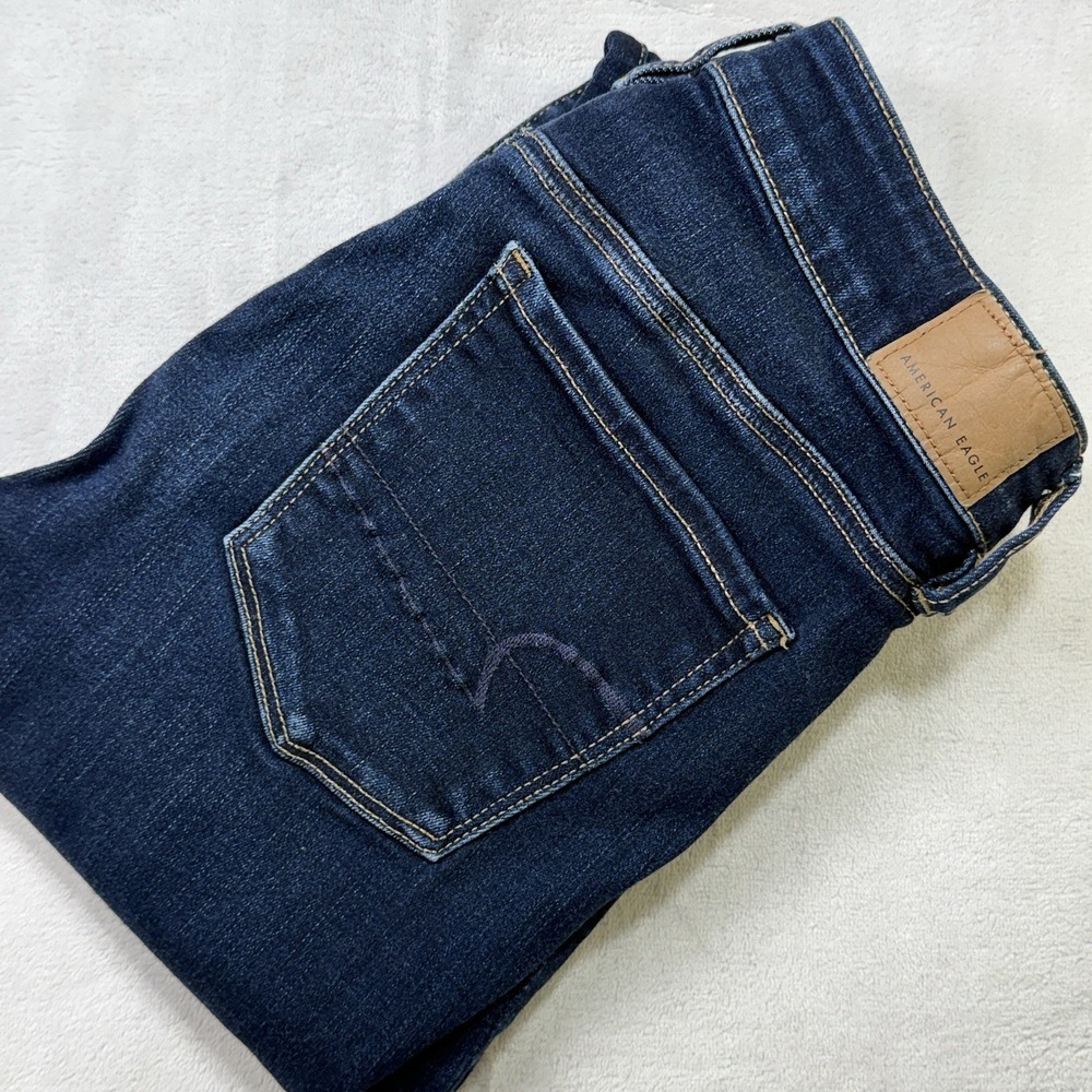 American Eagle Jegging Jeans Women's 8 Short Next Level Stretch Dark Wash Skinny